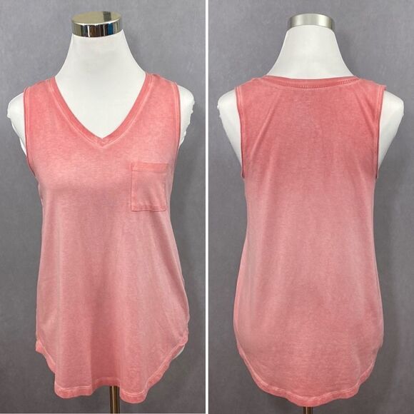 Time and Tru V-Neck Sleeveless T-Shirt - Picture 1 of 5